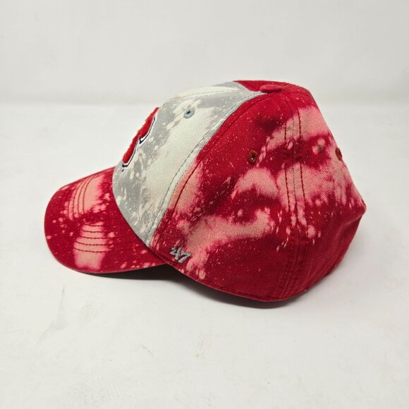 '47 Brand Size L NC State Wolfpack Red  Bleached Franchise Hat Cap - Picture 2 of 6